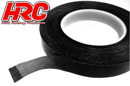 HRC Racing - HRC5050BK - Bande autocollante pour accu  - Fibre de verre - 18mm x 55m - Noir