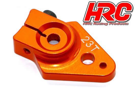 HRC Racing - HRC41251-25 - Squadretta - Speciale Aereo - Alluminio tipo Clamp - 25mm Lungo - Singolo - 23T (Sanwa / Ko Propo / JR)