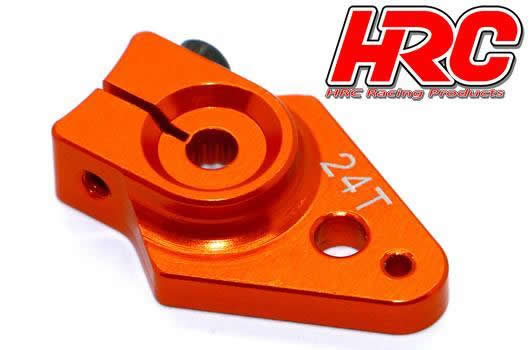 HRC Racing - HRC41252-25 - Squadretta - Speciale Aereo - Alluminio tipo Clamp - 25mm Lungo - Singolo - 24T (Hitec)