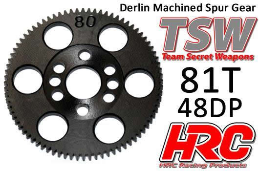 HRC Racing - HRC74881T - Corona - 48DP - Low Friction Machined Delrin  -  81T