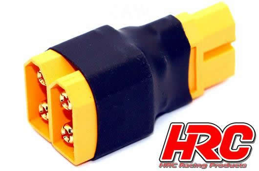 HRC Racing - HRC9181C - Adapter - for 2 Battery Packs in Parallel - Compact  - XT60 Plug