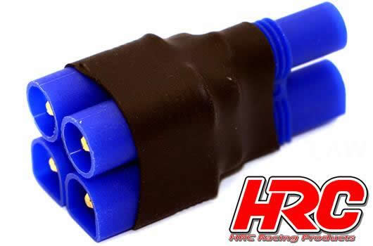 HRC Racing - HRC9183C - Adapter - for 2 Battery Packs in Parallel - Compact - EC3 Plug