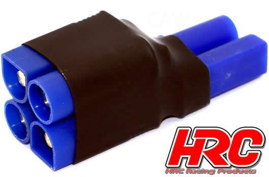 HRC Racing - HRC9176C - Adaptateur - pour 2 Accus en Série - Compact - Prise EC5