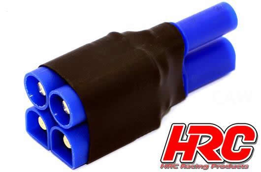 HRC Racing - HRC9186C - Adaptateur - pour 2 Accus en Parallèle - Compact - Prise EC5