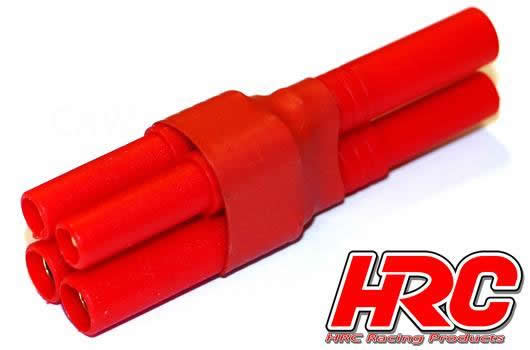 HRC Racing - HRC9188C - Adaptateur - pour 2 Accus en Parallèle - Compact - Prise HXT 4.0