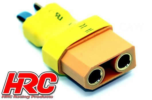 HRC Racing - HRC9132C - Adaptateur - Compacte - XT90 (f) vers Ultra-T (m)