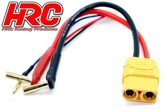 HRC Racing - HRC9151X - Charge & Drive Lead - 4mm Plug to XT90 & Balancer Battery Plug - Gold