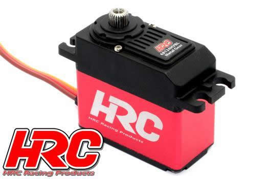 HRC Racing - HRC68124HVBL - Servo - Digital - High Voltage - 40x37.2x20mm / 53g - 24kg/cm - Brushless - Pignons Métal - Etanche - Double roulement à billes