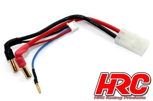 HRC Racing - HRC9152S - Charge & Drive Lead - 5mm Plug to Tamiya & Balancer Battery Plug - Gold