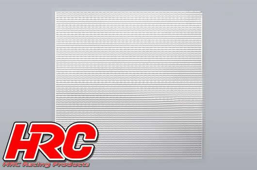 HRC Racing - HRC25401D - Karosserieteile - 1/10 Zubehör - Scale - Rostfreier Stahl - modifiziert Gitter von Luftzufuhr - 100x100mm - Mixy - Silber