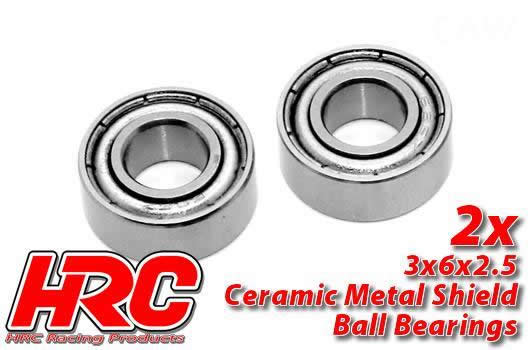 HRC Racing - HRC1200CA - Ball Bearings - metric -  3x 6x2.5mm  - Ceramic (2 pcs)