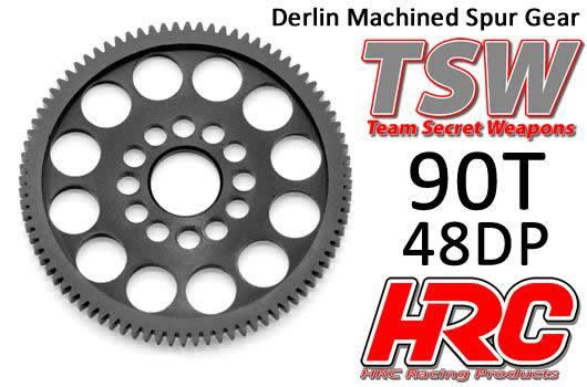 HRC Racing - HRC74890LW - Corona - 48DP - Low Friction Machined Delrin - Ultra Light -   90T