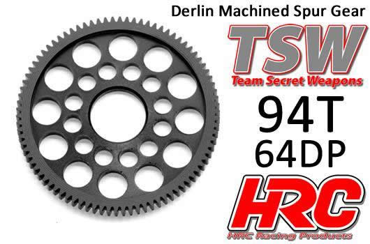 HRC Racing - HRC76494LW - Corona - 64DP - Low Friction Machined Delrin - Ultra Light -  94T