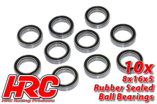 HRC Racing - HRC1274RS - Ball Bearings - metric - 12x18x4mm Rubber sealed (10 pcs)