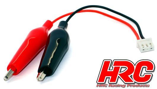 HRC Racing - HRC9372B-1 - Battery Analyzer - Câble adapteur pour accu 1S - pince crocodile