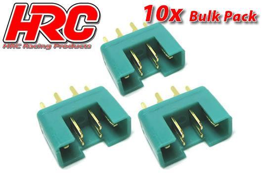 HRC Racing - HRC9092B - Connector - MPX - Male (10 pcs) - Gold