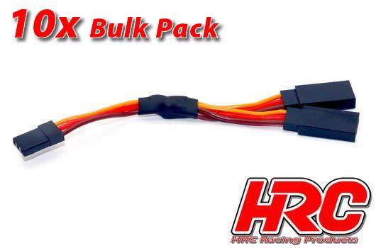 HRC Racing - HRC9249SB - Cable - Y - JR type - 6cm - BULK 10 pces - 22AWG
