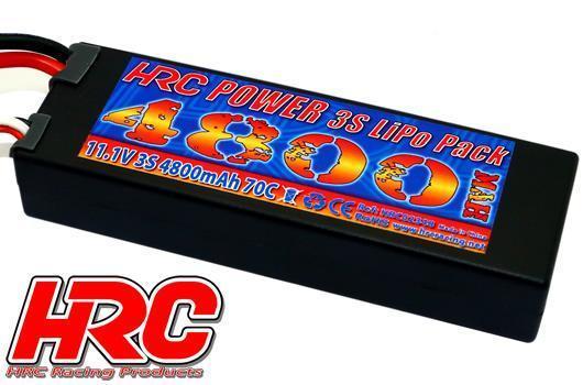 HRC Racing - HRC02348X - Akku - LiPo 3S - 11.1V 4800mAh 70C  - Hard Case Slim - XT90AS  138x46x25mm