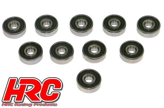 HRC Racing - HRC1280RS - Ball Bearings - metric -  6x19x6mm Rubber sealed (10 pcs)