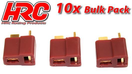 HRC Racing - HRC9032B - Connector - Ultra T Plug - Female (10 pcs) - Gold