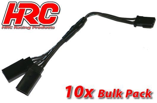 HRC Racing - HRC9239KB - Câble - Y - UNI (FUT)  - Noir/Noir/Noir - BULK 10 pces-22AWG