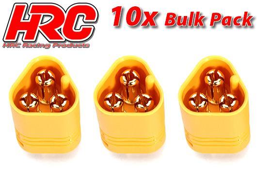 HRC Racing - HRC9021M10 - Stecker - MT60 Triple - männchen (10 Stk.) - Gold