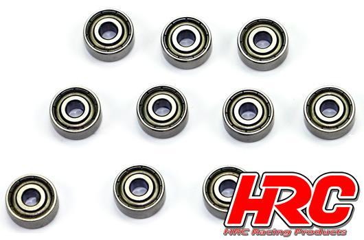 HRC Racing - HRC12U01 - Ball Bearings - metric -  3.175x9.525x3.967mm (BL motor) (10 pcs)