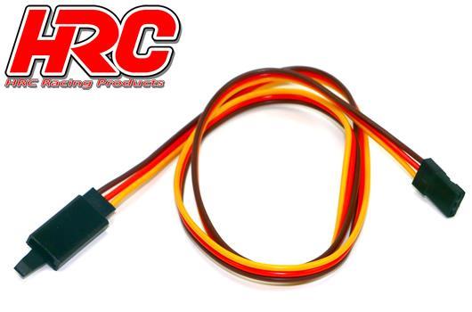 HRC Racing - HRC9243CL - Servo Extension Cable - with Clip - Male/Female - JR  -  40cm Long-22AWG