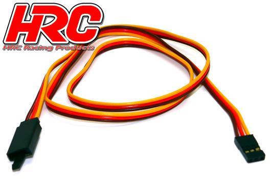 HRC Racing - HRC9245CL - Servo Verlängerungs Kabel - mit Clip - Männchen/Weibchen - JR -  60cm Länge-22AWG