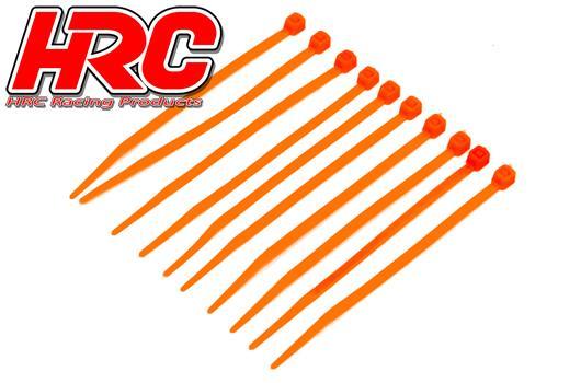 HRC Racing - HRC5021OR - Tie-Wraps - Court (100mm) - Orange (10 pces)