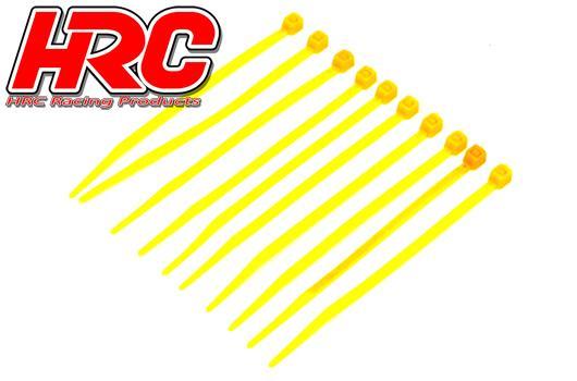 HRC Racing - HRC5021YE - Tie-Wraps - Short (100mm) - Yellow (10 pcs)