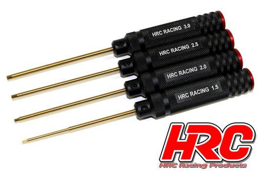 HRC Racing - HRC4007A - Attrezzi Set - HRC - Titanium - Chiave Esagonale 1.5 / 2 / 2.5 / 3mm