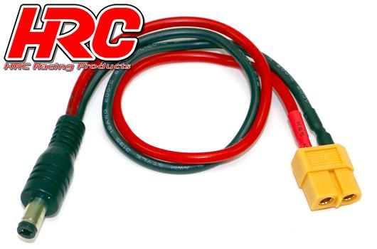 HRC Racing - HRC9602F - Charger Lead - Gold - XT60 Charger Plug to Futaba Radio-300mm