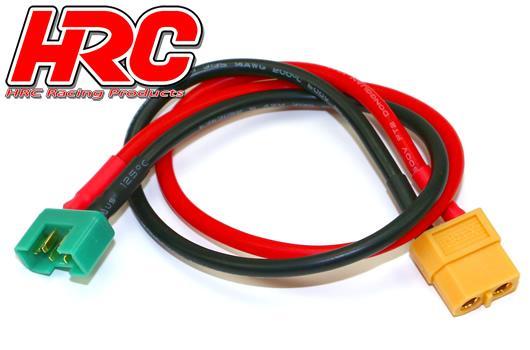 HRC Racing - HRC9606 - Charger Lead - Gold - XT60 Charger Plug to MPX Battery Plug - 300mm