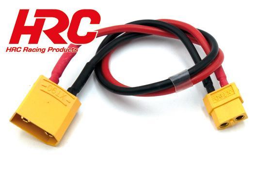 HRC Racing - HRC9609 - Charger Lead - Gold - XT60 Charger to XT90 Battery - 300 mm