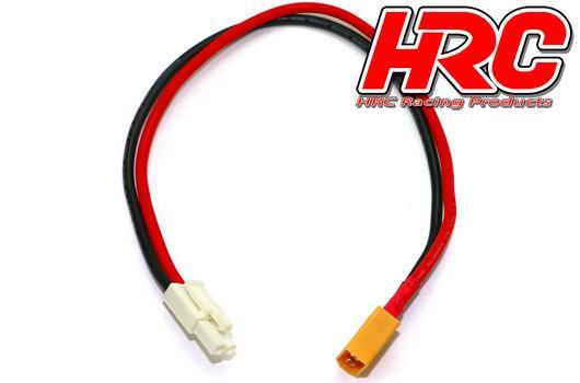 HRC Racing - HRC9612 - Câble de charge - doré - Prise chargeur XT60 à Mini Tamiya - 300mm