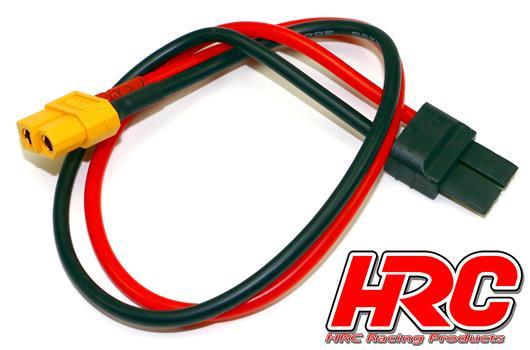 HRC Racing - HRC9615 - Charger Lead - Gold - XT60 Charger Plug to TRX Battery Plug - 300mm