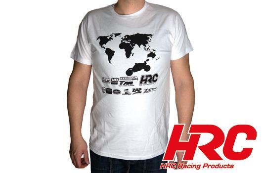 HRC Racing - HRC9905W-XXL - T-Shirt - HRC Multi-Brands - White - XX-Large