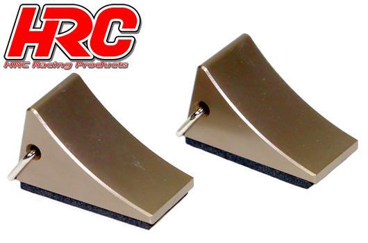 HRC Racing - HRC25207 - Parti della carrozzeria - 1/10 Crawler - Bilancia - Tappetini per pneumatici - titanio30x20mm
