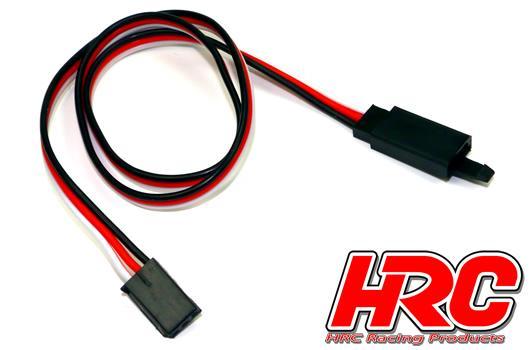 HRC Racing - HRC9234CL - Prolongateur de servo - avec Clip - Mâle/Femelle - (FUT) type -  50cm Long-22AWG