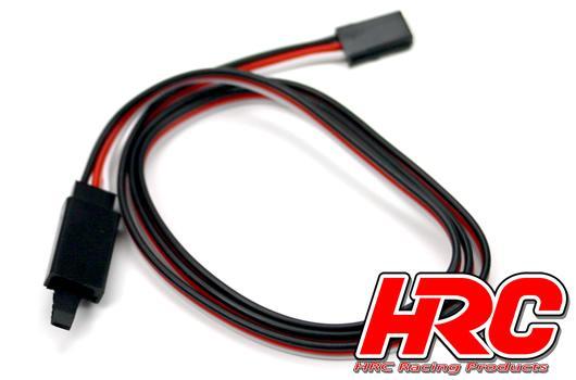 HRC Racing - HRC9236CL - Prolongateur de servo - avec Clip - Mâle/Femelle - FUT - 0cm Long - 22AWG