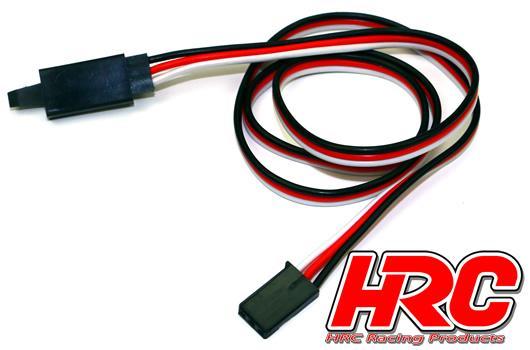 HRC Racing - HRC9237CL - Servo Verlängerungs Kabel - mit Clip - Männchen/Weibchen - FUT -  100cm Länge - 22AWG