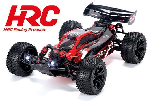 HRC Racing - HRC15001BR-1 - Auto - 1/10 XL Elettrico- 4WD Buggy - RTR - HRC NEOXX - Brushed - Dirt Striker ROSSO/NERO