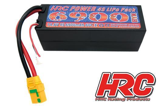 HRC Racing - HRC04469X - Accu - LiPo 4s HARDCASE - 14.8V 6900mAh 60/100C - XT90AS - 138mm*48*47