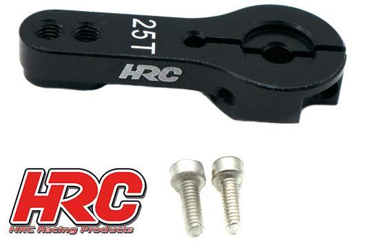 HRC Racing - HRC41103B - Servohebel - Pro - Aluminium Clamp Typ - einarmig - 35mm - 25Z - schwarz (Futaba / Sävox / Power HD / Orion)