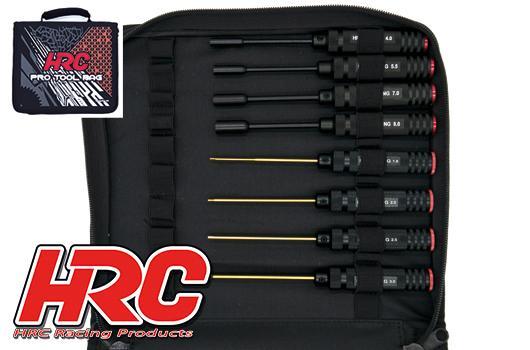 HRC Racing - HRC9934A-SET - Tool bag with tools - Racer Set (HRC9934A & HRC4007A & HRC4008A)