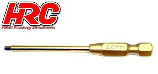 HRC Racing - HRC4054S-20 - Tool - HEX tip for electric screwdriver - Titanium coated - 2.0mm