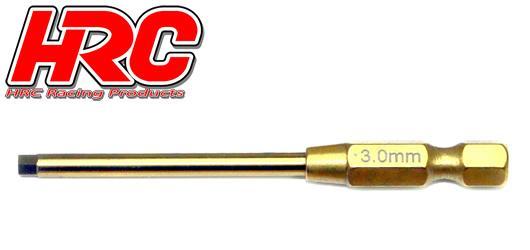 HRC Racing - HRC4054S-30 - Werkzeug - HEX Werkzeugspitze für elektrische Schraubenzieher - Titanium coated - 3.0mm