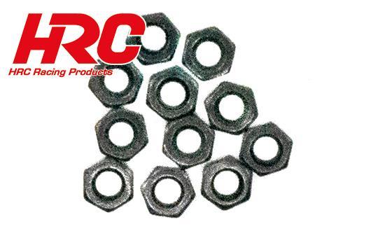 HRC Racing - HRC2201M2K - Nuts - M2 - Stainless Steel - black (10)