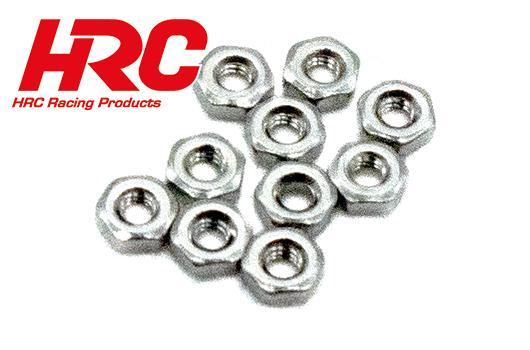 HRC Racing - HRC2201M2S - Muttern - M2 - Rostfreier Stahl - Silber (10)